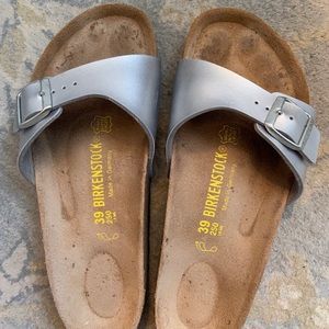Birkenstock’s silver size 39